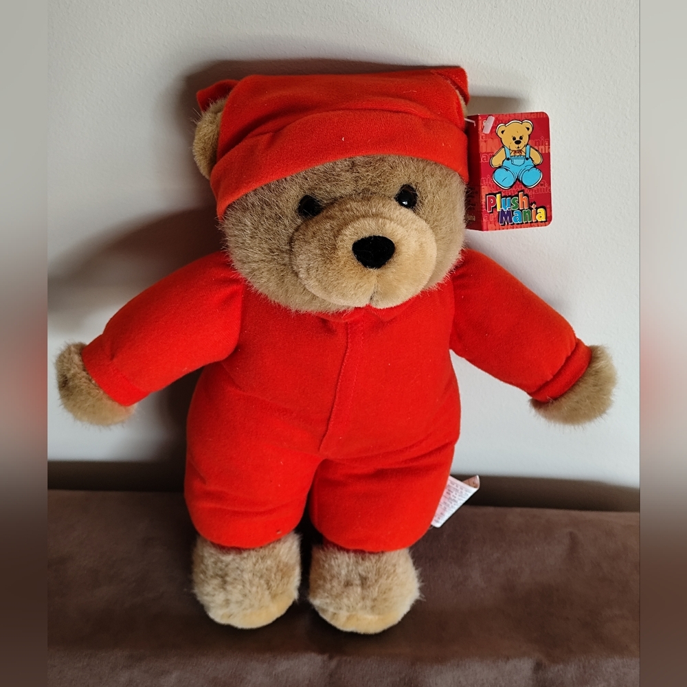 Plush Mania Teddy Bear In red outfit